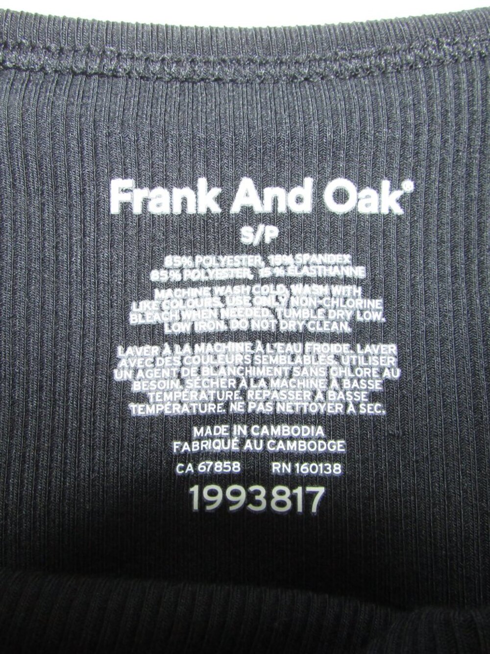 Frank and Oak Ribbed Knit Tank Dress - Black - NEW - Picture 7 of 10